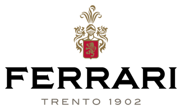 Logo des Weinproduzenten Ferrari Trento aus dem Trentino