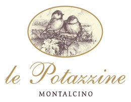 Logo des Weinproduzenten Le Potazzine aus der Toskana