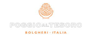 Logo des Weinproduzenten Poggio al Tesoro aus der Toskana